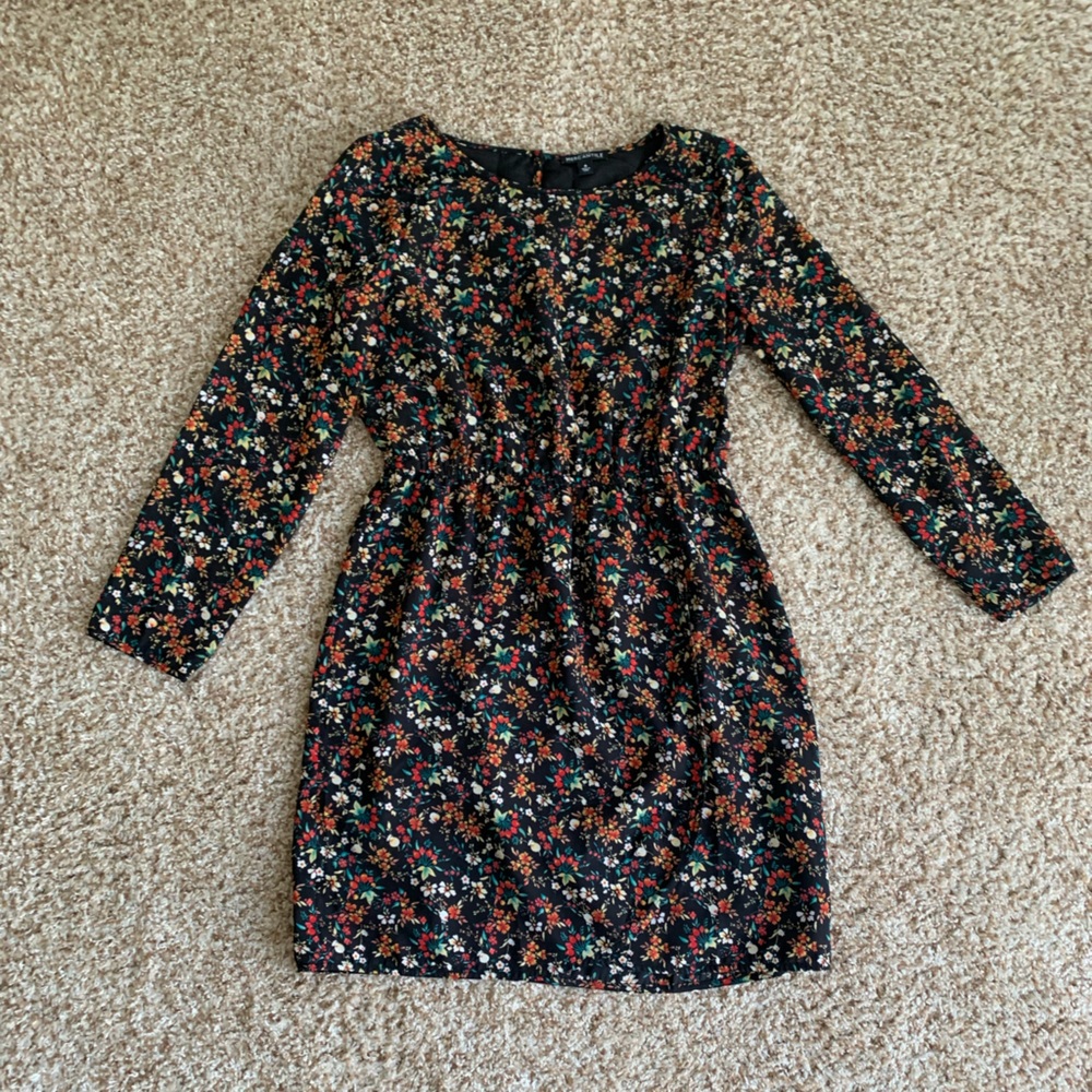 Jcrew floral long sleeve dress, size 6